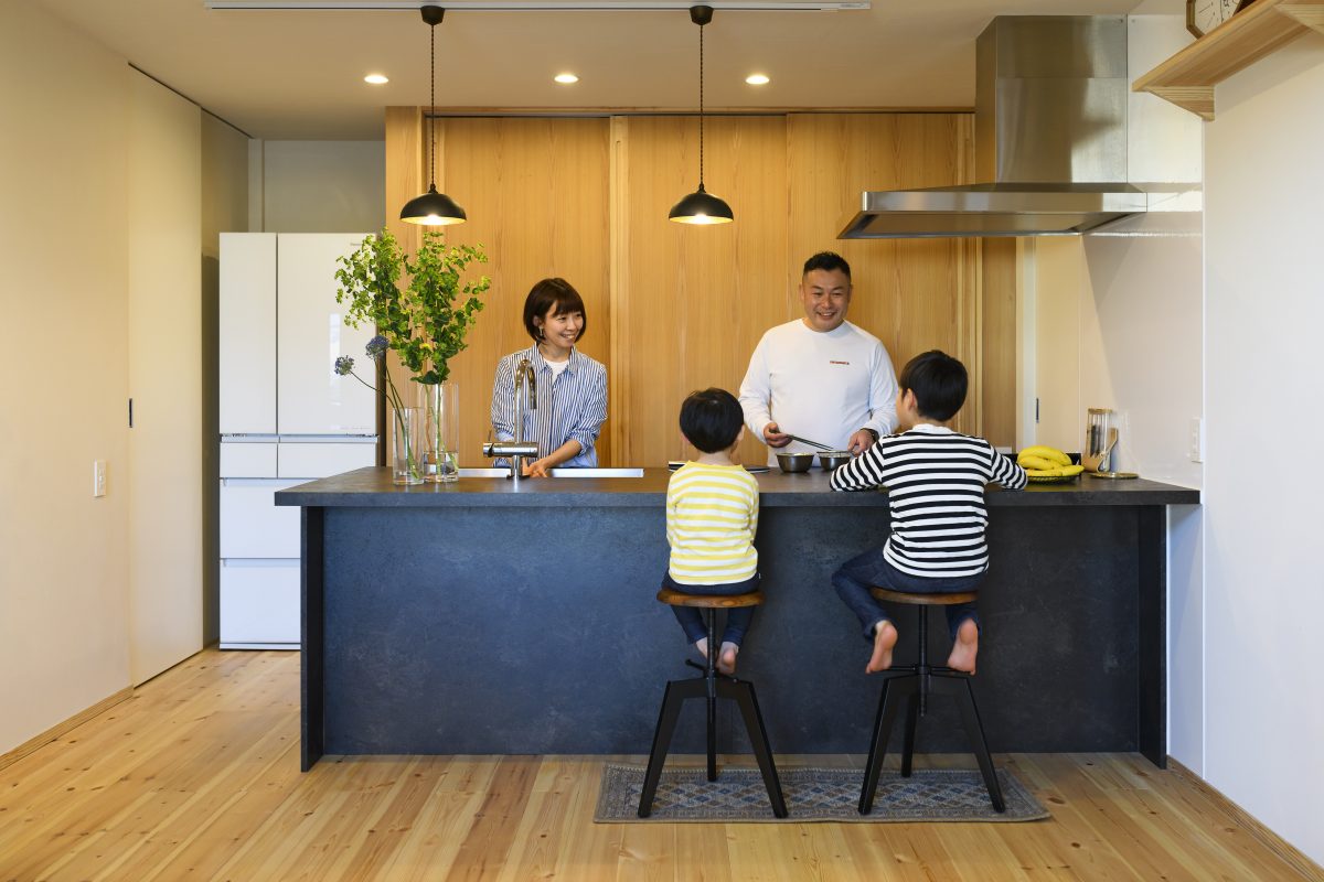 家族のつながりを感じる和モダンの家 | 福岡県糟屋郡